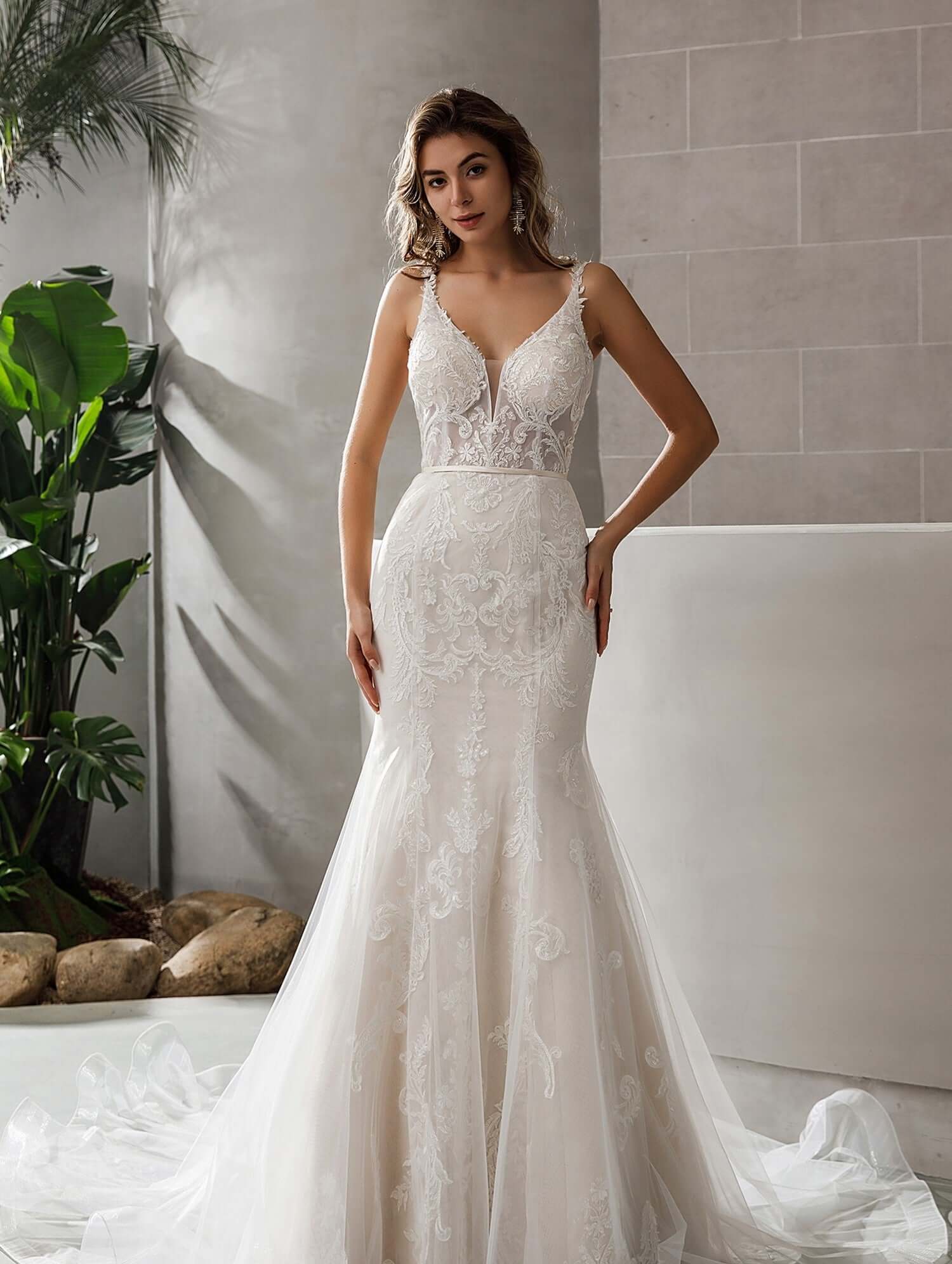 elegantes meerjungfrauen brautkleid